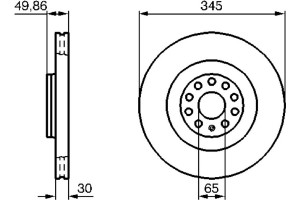 Bosch Δισκόπλακα - 0 986 479 204
