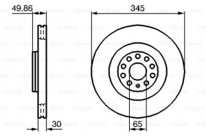 Bosch Δισκόπλακα - 0 986 479 204