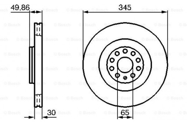 Bosch Δισκόπλακα - 0 986 479 204