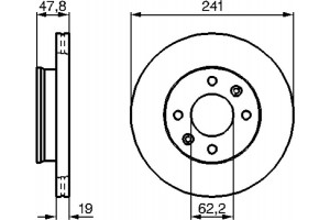 Bosch Δισκόπλακα - 0 986 479 206