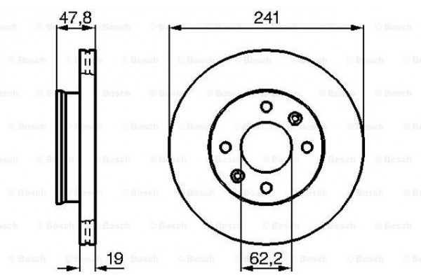 Bosch Δισκόπλακα - 0 986 479 206