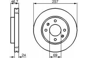 Bosch Δισκόπλακα - 0 986 479 207