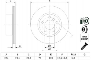 Bosch Δισκόπλακα - 0 986 479 213