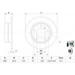 Bosch Δισκόπλακα - 0 986 479 217
