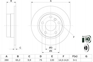 Bosch Δισκόπλακα - 0 986 479 217