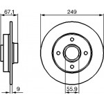 Bosch Δισκόπλακα - 0 986 479 219