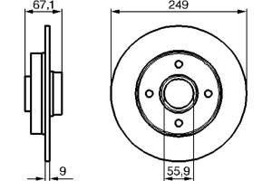 Bosch Δισκόπλακα - 0 986 479 219