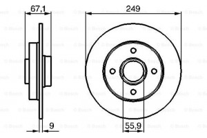 Bosch Δισκόπλακα - 0 986 479 219