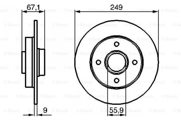 Bosch Δισκόπλακα - 0 986 479 219