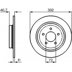Bosch Δισκόπλακα - 0 986 479 C69 Bosch Δισκόπλακα - 0 986 479 C69