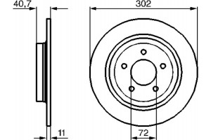 Bosch Δισκόπλακα - 0 986 479 C69