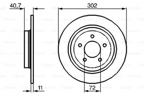 Bosch Δισκόπλακα - 0 986 479 C69