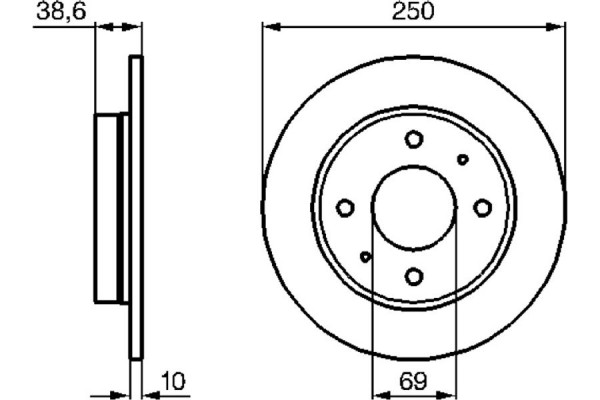 Bosch Δισκόπλακα - 0 986 479 236