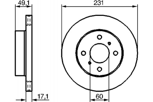 Bosch Δισκόπλακα - 0 986 479 241 Bosch Δισκόπλακα - 0 986 479 241
