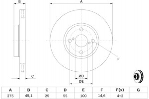 Bosch Δισκόπλακα - 0 986 479 245