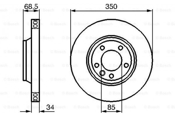 Bosch Δισκόπλακα - 0 986 479 249