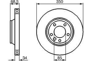 Bosch Δισκόπλακα - 0 986 479 251