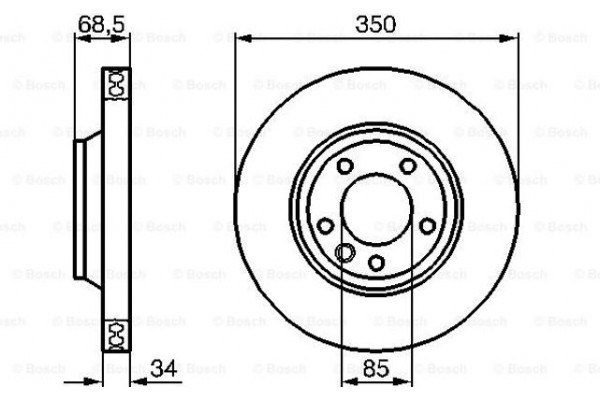 Bosch Δισκόπλακα - 0 986 479 251