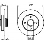 Bosch Δισκόπλακα - 0 986 479 255