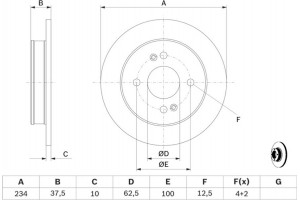 Bosch Δισκόπλακα - 0 986 479 256