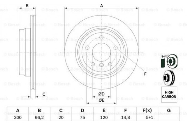 Bosch Δισκόπλακα - 0 986 479 263