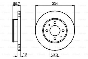 Bosch Δισκόπλακα - 0 986 479 264