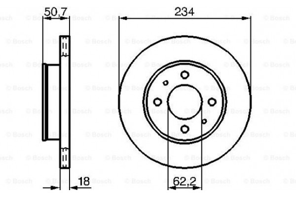 Bosch Δισκόπλακα - 0 986 479 264