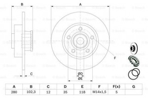Bosch Δισκόπλακα - 0 986 479 271