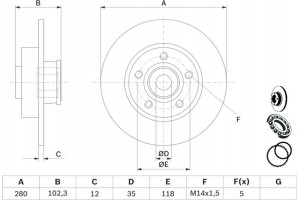 Bosch Δισκόπλακα - 0 986 479 271
