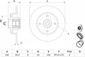 Bosch Δισκόπλακα - 0 986 479 278