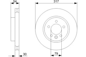 Bosch Δισκόπλακα - 0 986 479 287