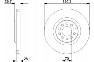 Bosch Δισκόπλακα - 0 986 479 C82
