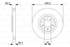 Bosch Δισκόπλακα - 0 986 479 C82