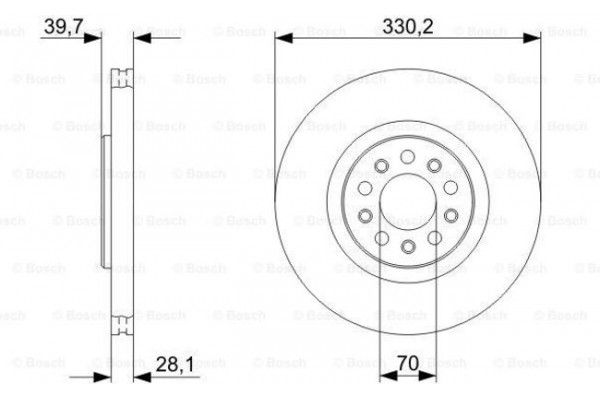 Bosch Δισκόπλακα - 0 986 479 C82