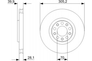 Bosch Δισκόπλακα - 0 986 479 291