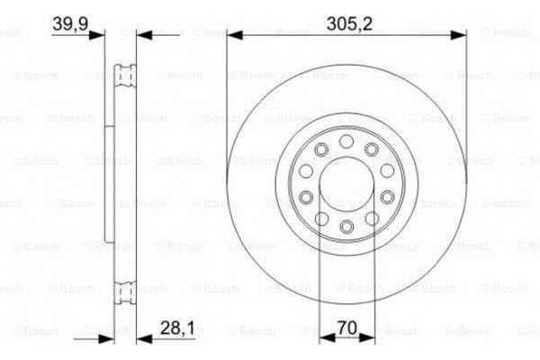 Bosch Δισκόπλακα - 0 986 479 291