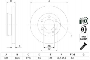 Bosch Δισκόπλακα - 0 986 479 294