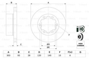 Bosch Δισκόπλακα - 0 986 479 296