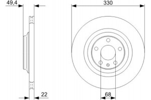 Bosch Δισκόπλακα - 0 986 479 299