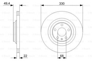 Bosch Δισκόπλακα - 0 986 479 299