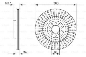 Bosch Δισκόπλακα - 0 986 479 B97