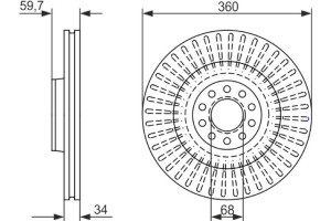 Bosch Δισκόπλακα - 0 986 479 B97