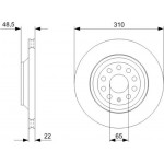 Bosch Δισκόπλακα - 0 986 479 303 Bosch Δισκόπλακα - 0 986 479 303