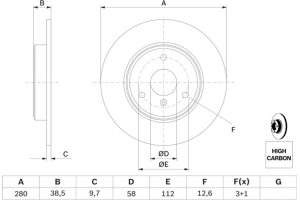 Bosch Δισκόπλακα - 0 986 479 305