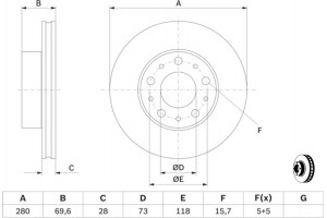 Bosch Δισκόπλακα - 0 986 479 313