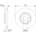 Bosch Δισκόπλακα - 0 986 479 C85