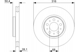Bosch Δισκόπλακα - 0 986 479 C85
