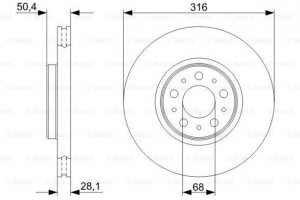Bosch Δισκόπλακα - 0 986 479 C85