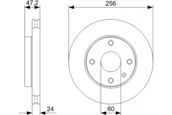 Bosch Δισκόπλακα - 0 986 479 328 Bosch Δισκόπλακα - 0 986 479 328