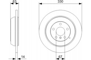 Bosch Δισκόπλακα - 0 986 479 330